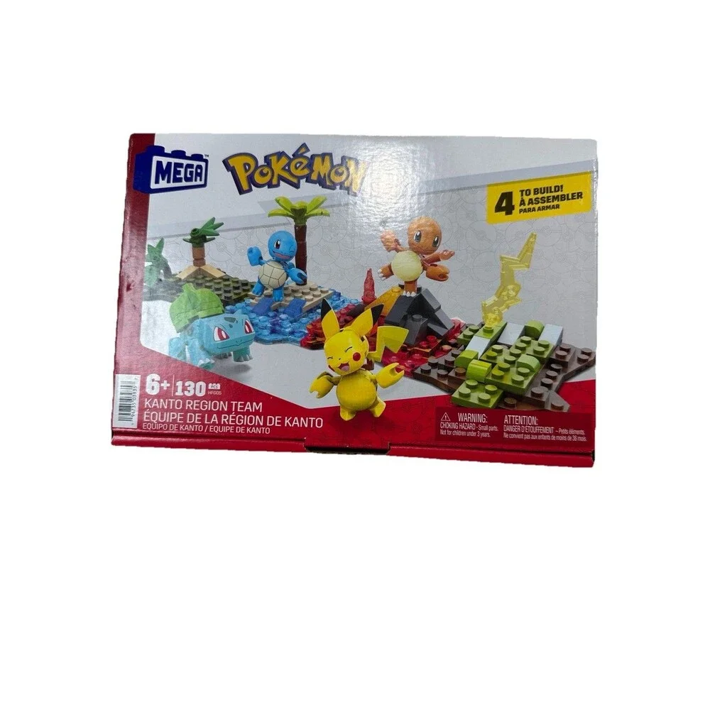 Mega Construx Pokemon Kanto Region Team 130 Pieces NEW